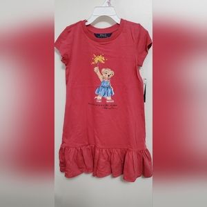 Girl polo bear summer dress